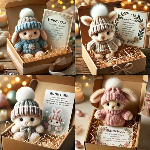 🔥Paasuitverkoop 50% KORTING🐇- Handgemaakt Mini Konijn Knuffel Leuk Paascadeau🎁