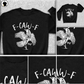 Grappig grafisch T-shirt met kraai