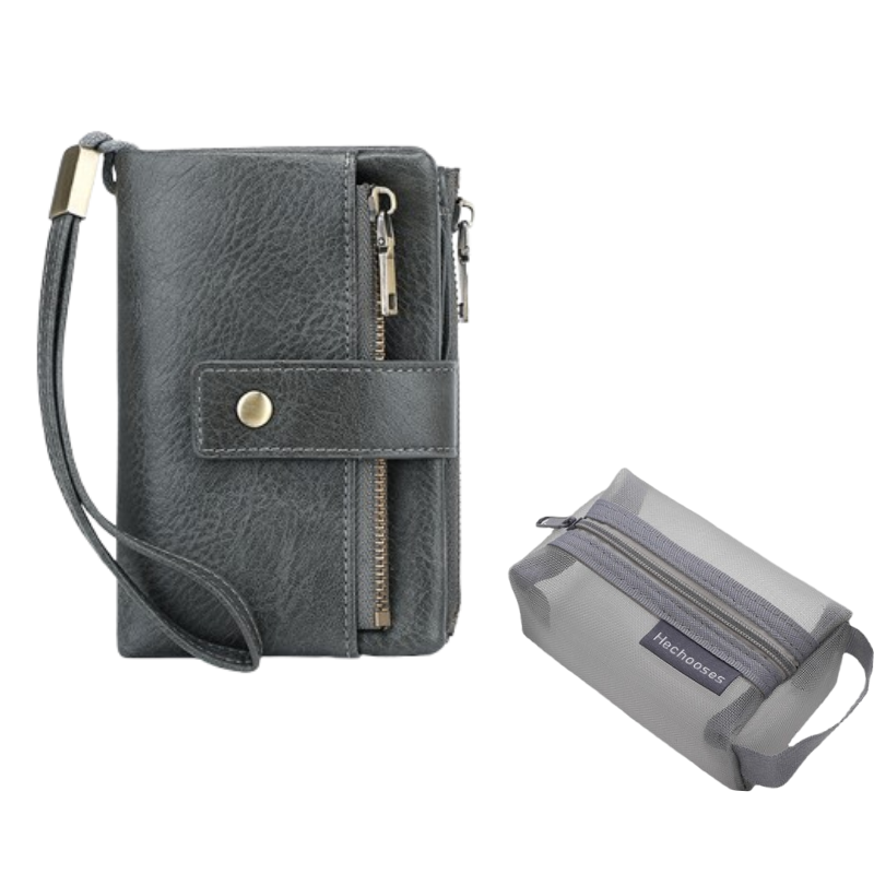 👜🔐Retro RFID-blockerende Tri-fold Portemonnee voor Dames – stijlvol, ruim & veilig