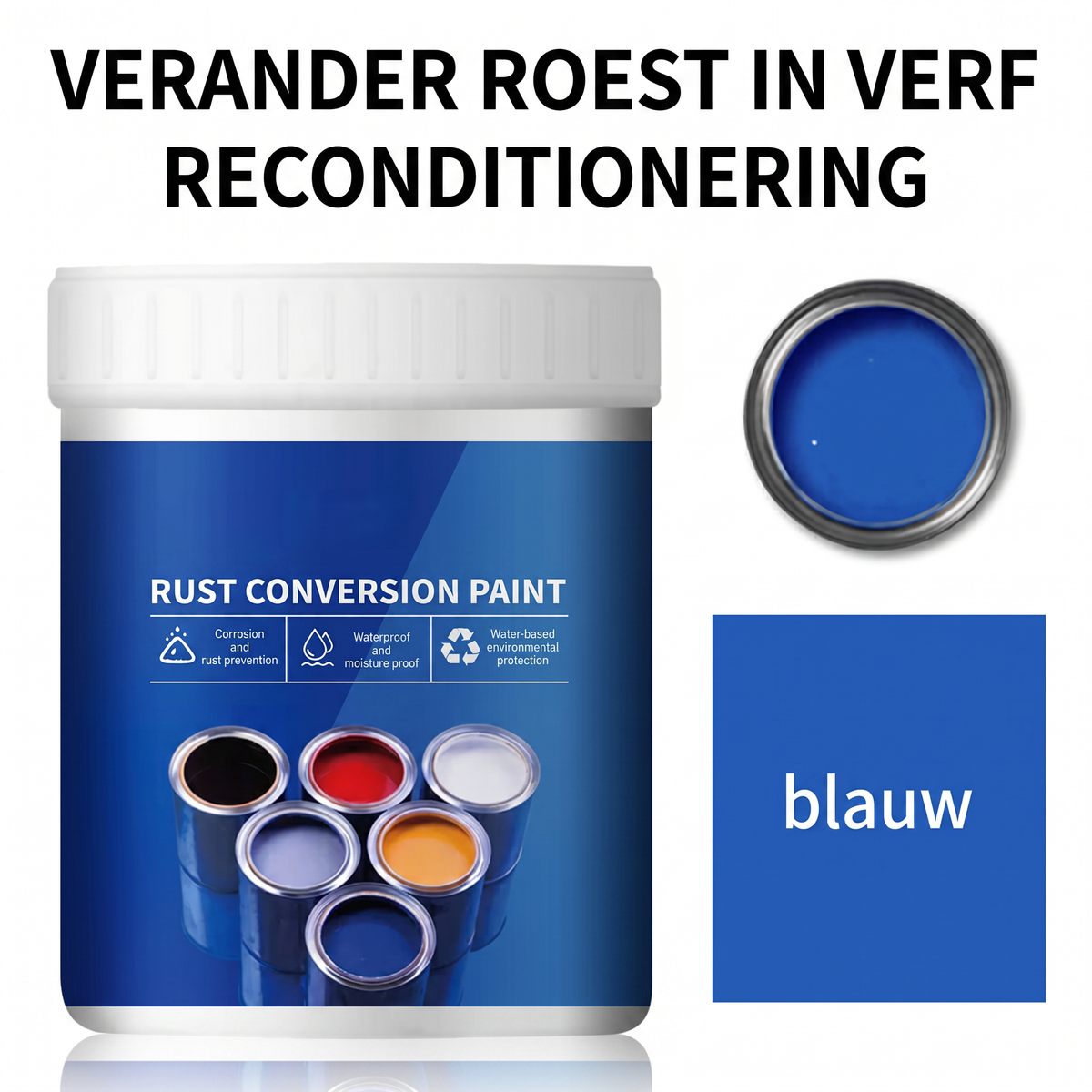 🔥Nu: 2 betalen, 1 gratis!🔥Weerbestendige roestomvormerverf voor metaal