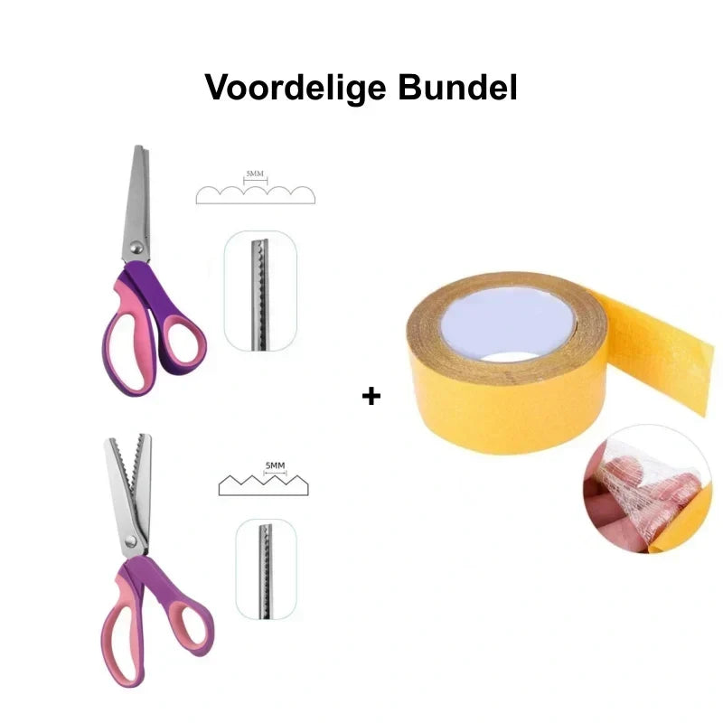 ✂️🔥 50% KORTING! Knip élke stof zonder rafelen – zigzag in één beweging. Dé schaar die naaisters, knutselaars én hobbykoks in heel Europa gebruiken!