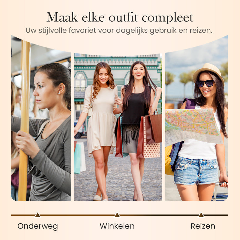 👜🔐Retro RFID-blockerende Tri-fold Portemonnee voor Dames – stijlvol, ruim & veilig