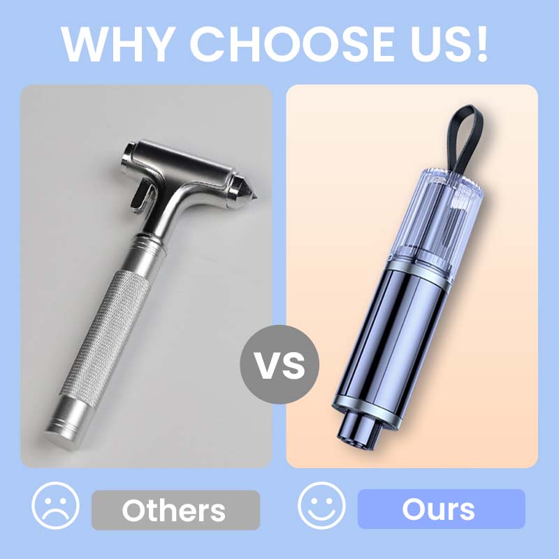 🚨Koop 1, krijg 1 GRATIS! – Auto noodhamer & gordelsnijder 2-in-1 voor noodgevallen ✨
