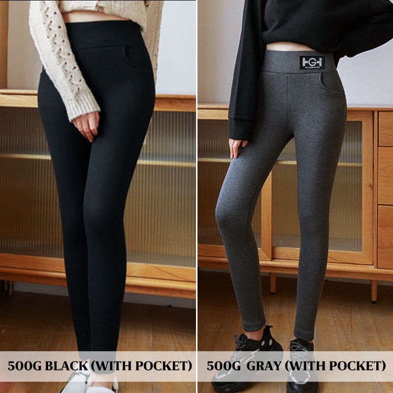 Modieuze thermische kasjmier slim-broek voor dames