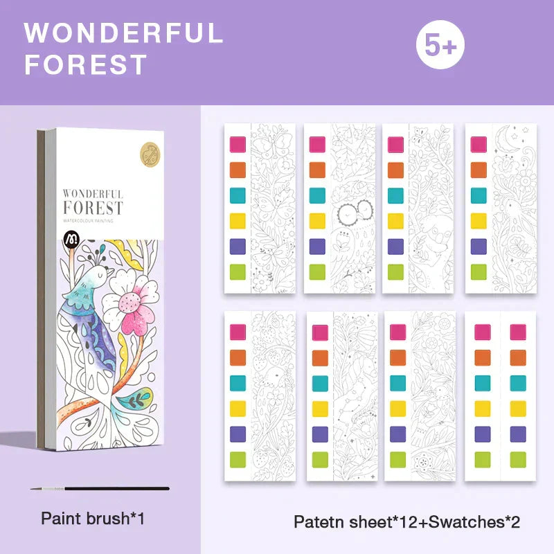 Pocket Aquarelboek voor Kinderen