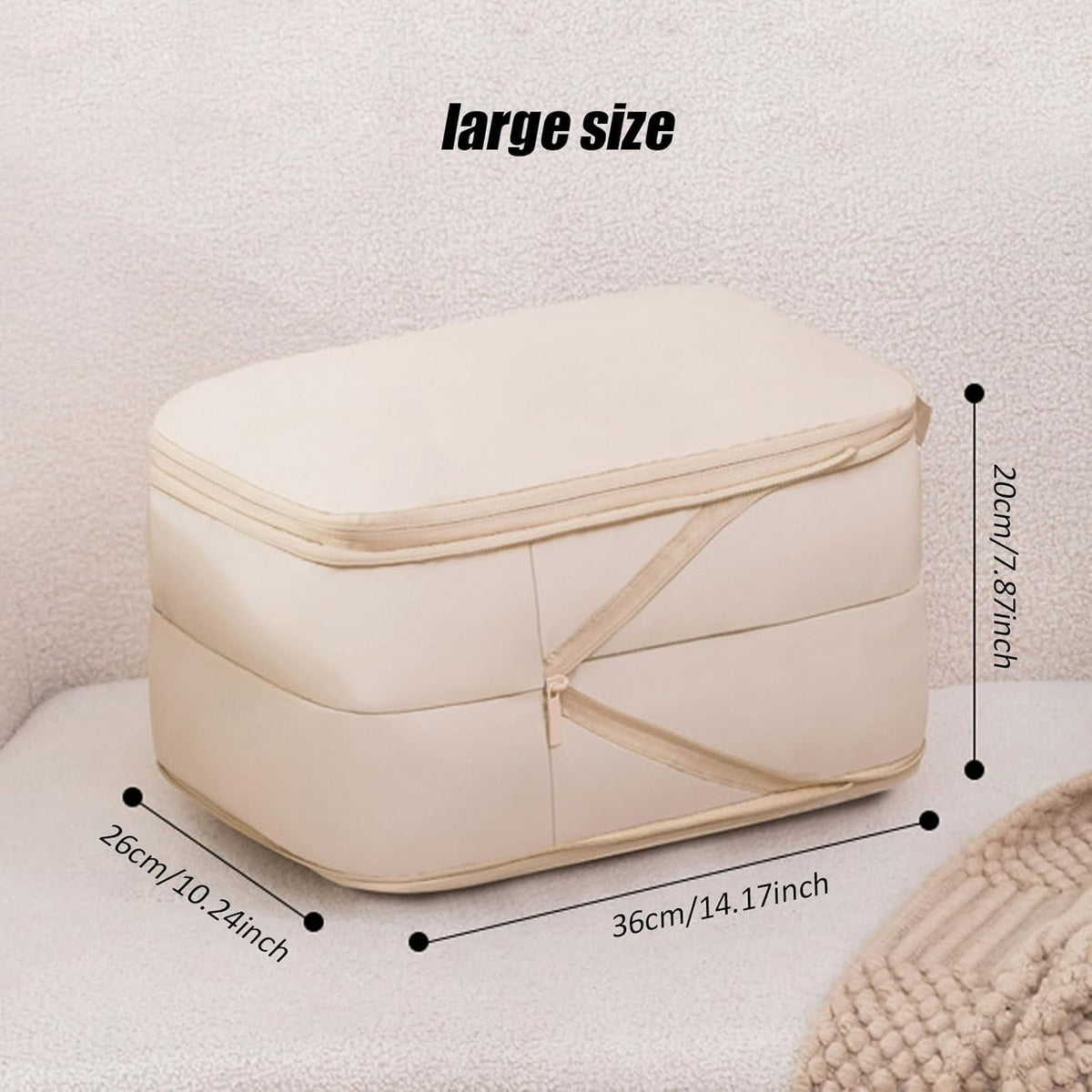 New Advanced Large-Capacity Seasonal Clothing Storage Bag Ideal for Travel and Space-Saving Storage.
