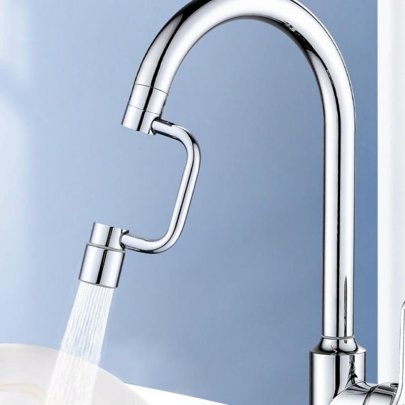 🎄Kerstdeal ALTIJD 50% KORTING!🚰 Universele Gootsteenkraan Verlengstuk (1080° Draaibaar): Dubbele Sproeistand + Anti-Spat – Makkelijk Te Installeren！