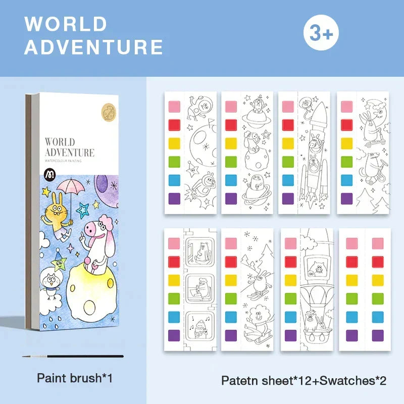 Pocket Aquarelboek voor Kinderen