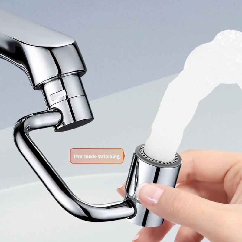 🎄Kerstdeal ALTIJD 50% KORTING!🚰 Universele Gootsteenkraan Verlengstuk (1080° Draaibaar): Dubbele Sproeistand + Anti-Spat – Makkelijk Te Installeren！