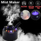 💨⚡ 50% korting! 12-LED mistmaker – 💧 koele nevel & kleurrijk licht, 🌊 voor vijvers, Halloween & humiditeit!