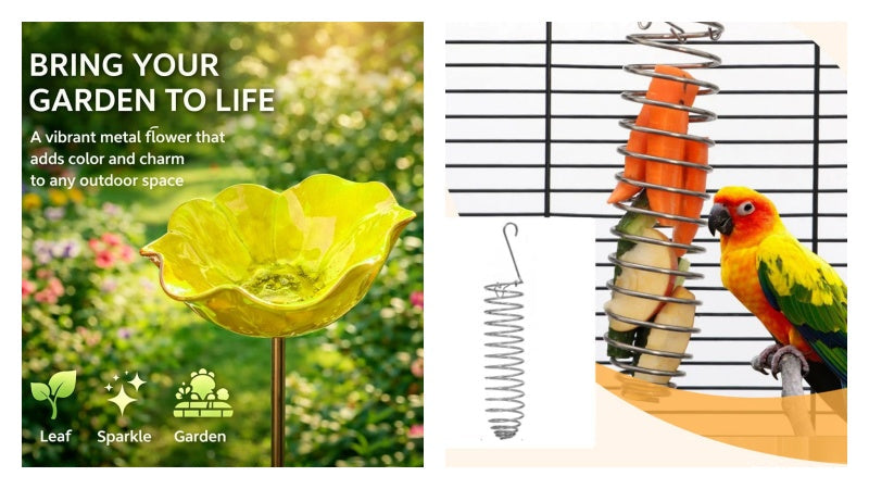 Handmade Metal Flower on a Stick
