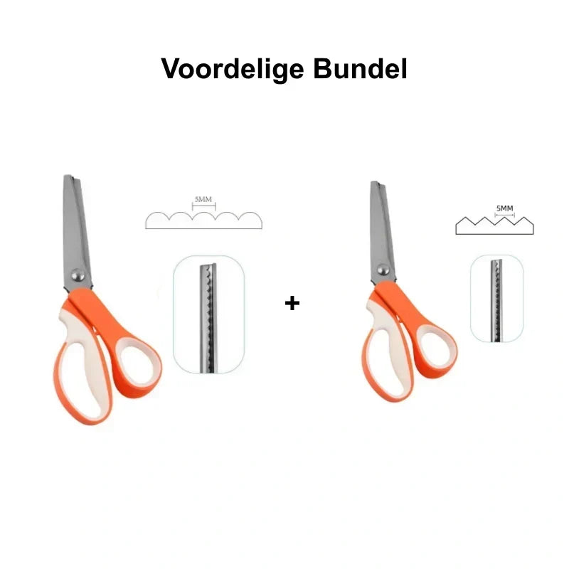 ✂️🔥 50% KORTING! Knip élke stof zonder rafelen – zigzag in één beweging. Dé schaar die naaisters, knutselaars én hobbykoks in heel Europa gebruiken!