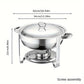 Roestvrijstalen chafing dish buffetset