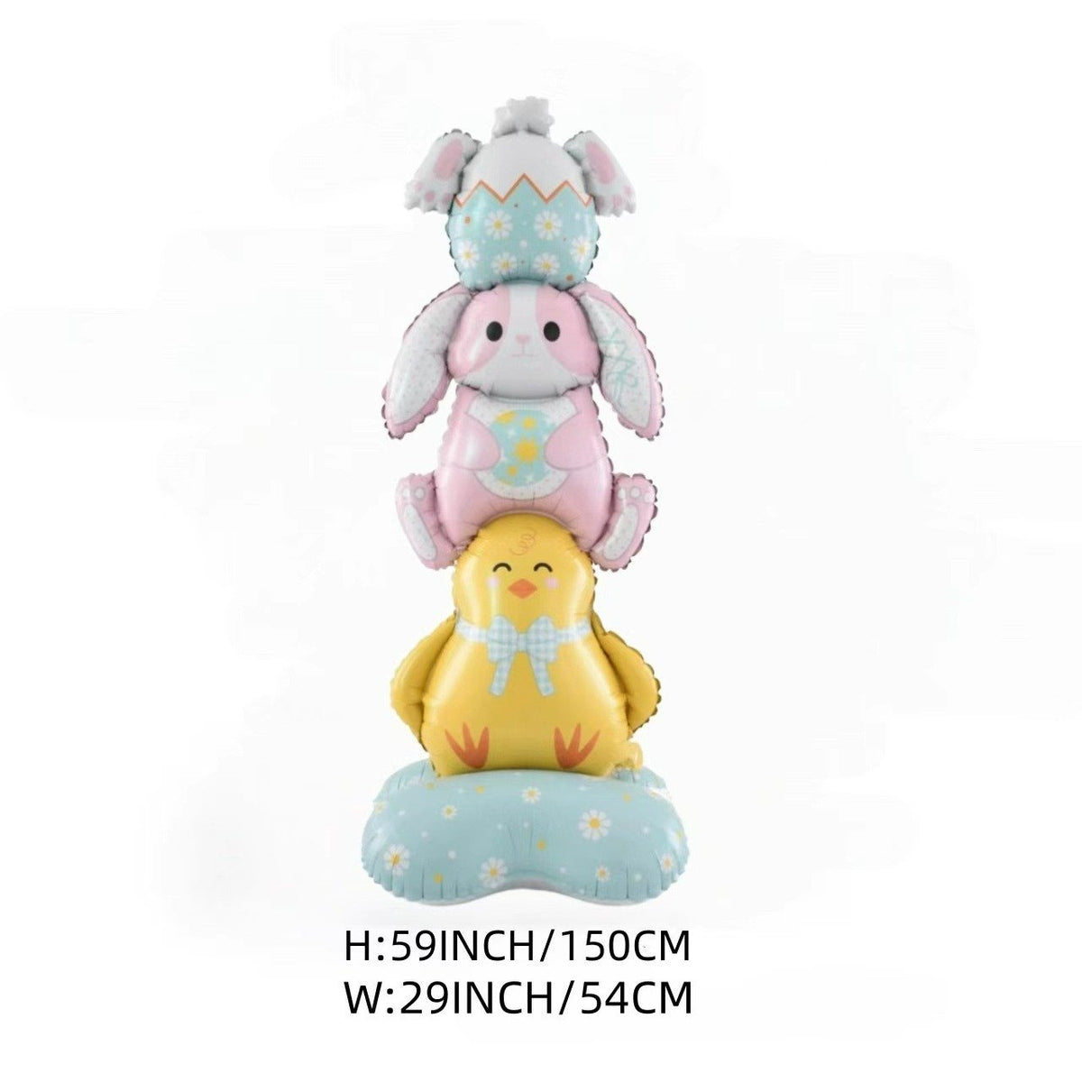 🎁PAASAANBIEDING: 50% KORTING!🐰🎉 Reusachtige 3D-ballon in de vorm van een konijn die vanzelf blijft staan. Feestelijke vreugde