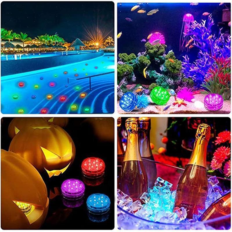 Multifunzione Impermeabile LED Luce Multicolore con Telecomando