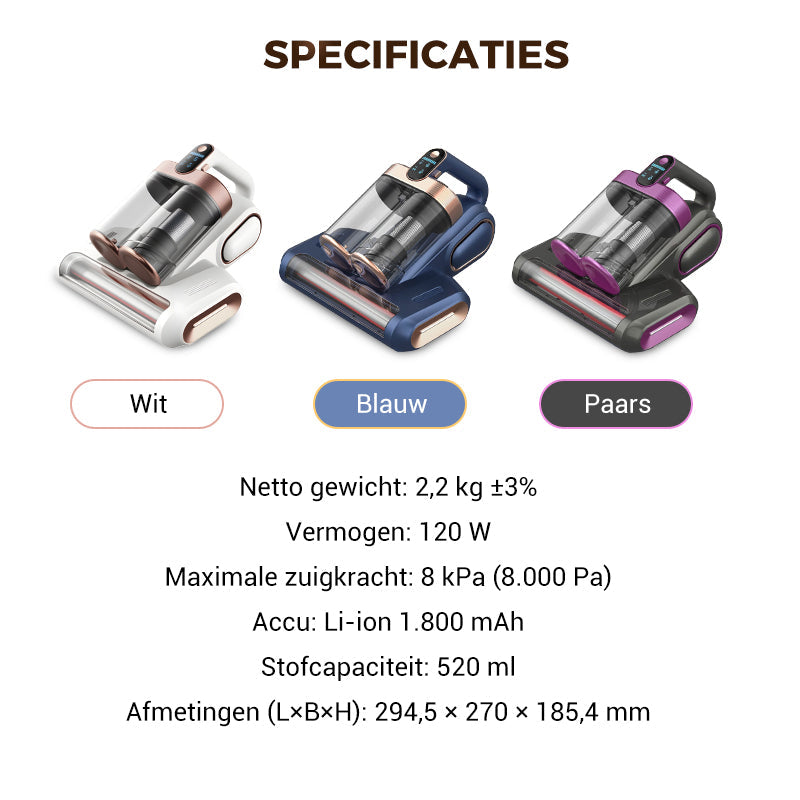 🔥🔥Nieuw binnen 50% KORTING🎁💥Matrasstofzuiger – Verwijdert effectief huisstofmijt 🛏️✨