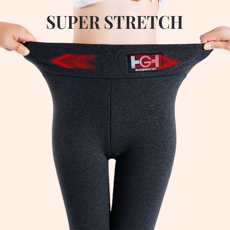 Modieuze thermische kasjmier slim-broek voor dames