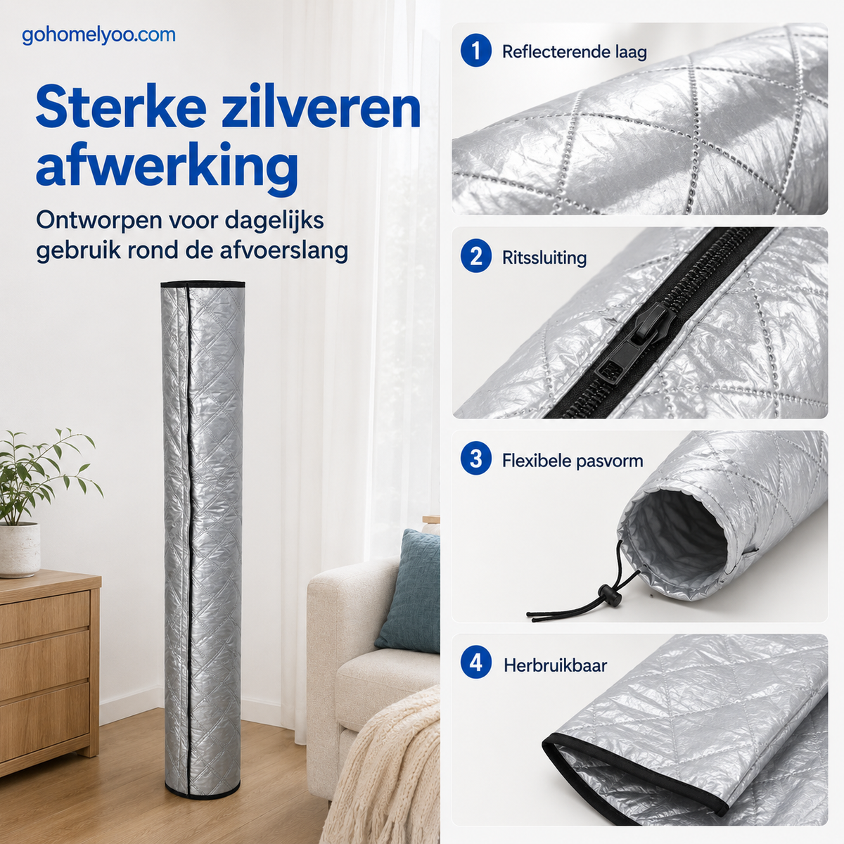 🔥Isolatiehoes voor aircoslangen: onmisbaar in huis tijdens de zomer
