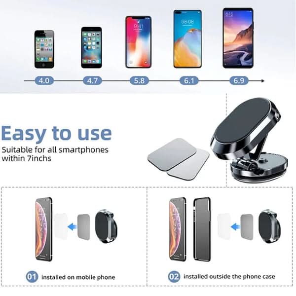 🔥 Ultieme 2025 Auto Gadget 🔥 Magnetische Opvouwbare Telefoonhouder – Limited Edition!