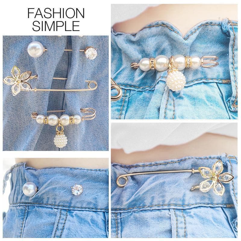 🧷Veiligheidsbroche met stras en parels
