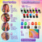 🔥Laatste dag: 50% KORTING - 🌈Set met 12 kleuren tijdelijke haarkrijt en applicator