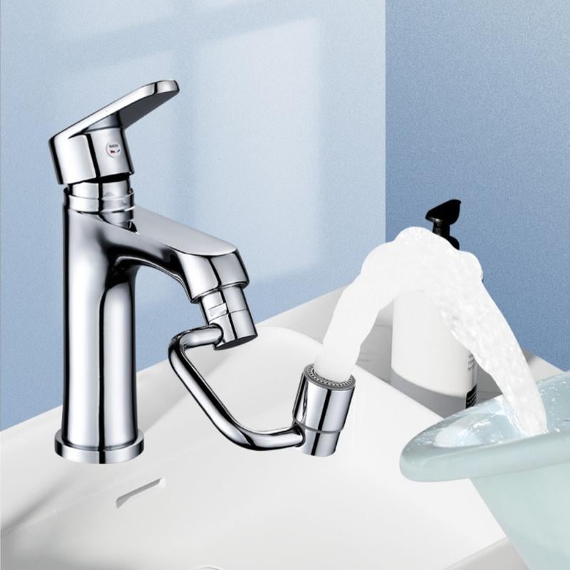 🎄Kerstdeal ALTIJD 50% KORTING!🚰 Universele Gootsteenkraan Verlengstuk (1080° Draaibaar): Dubbele Sproeistand + Anti-Spat – Makkelijk Te Installeren！