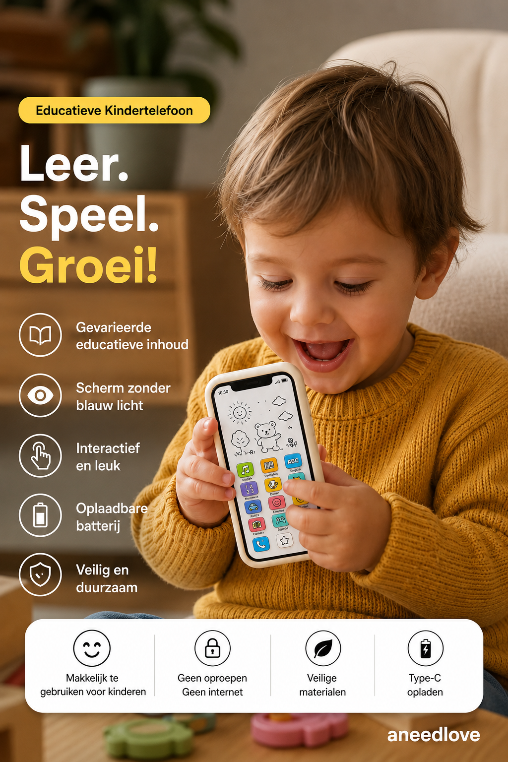 📱 50% KORTING – Educatieve Smartphone voor Kinderen | Leerzaam, oogvriendelijk & ideaal voor vroeg leren ✨👶