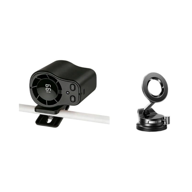 🚗💨50% KORTING – Draagbare LED Auto Ventilator | Stil, Krachtig & Directe Verkoeling voor Onderweg ✨