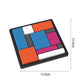 Creatief puzzelspel met geometrische blokken