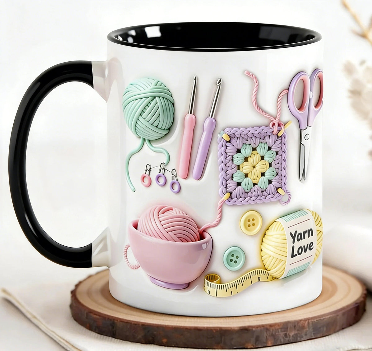 🏆Flash Sale⚡ Meer dan 50.000 verkocht! Bijna uitverkocht💥Yarn Love-mok, cadeau voor handwerkers en creatievelingen