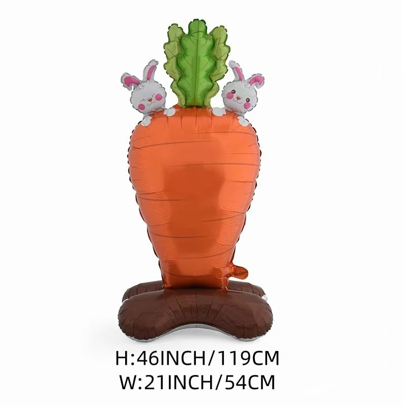🎁PAASAANBIEDING: 50% KORTING!🐰🎉 Reusachtige 3D-ballon in de vorm van een konijn die vanzelf blijft staan. Feestelijke vreugde