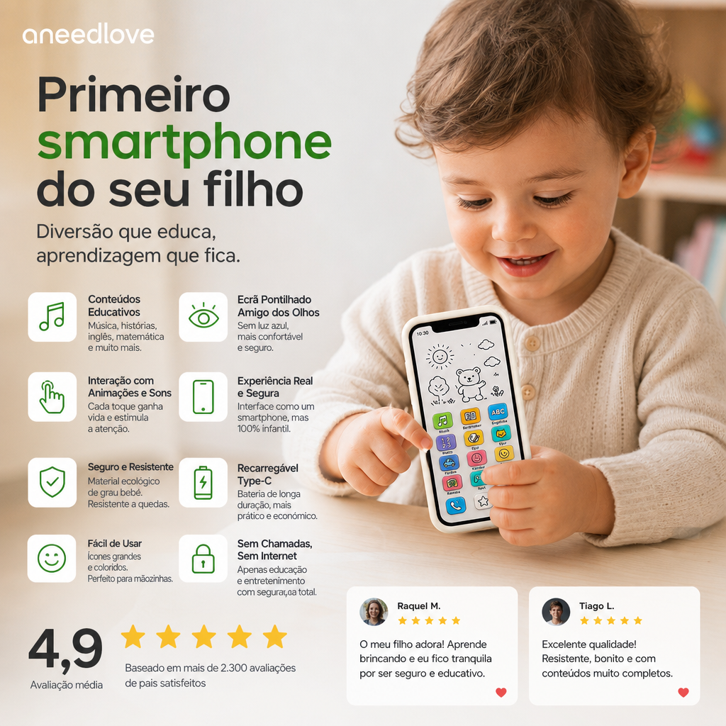 📱 50% KORTING – Educatieve Smartphone voor Kinderen | Leerzaam, oogvriendelijk & ideaal voor vroeg leren ✨👶