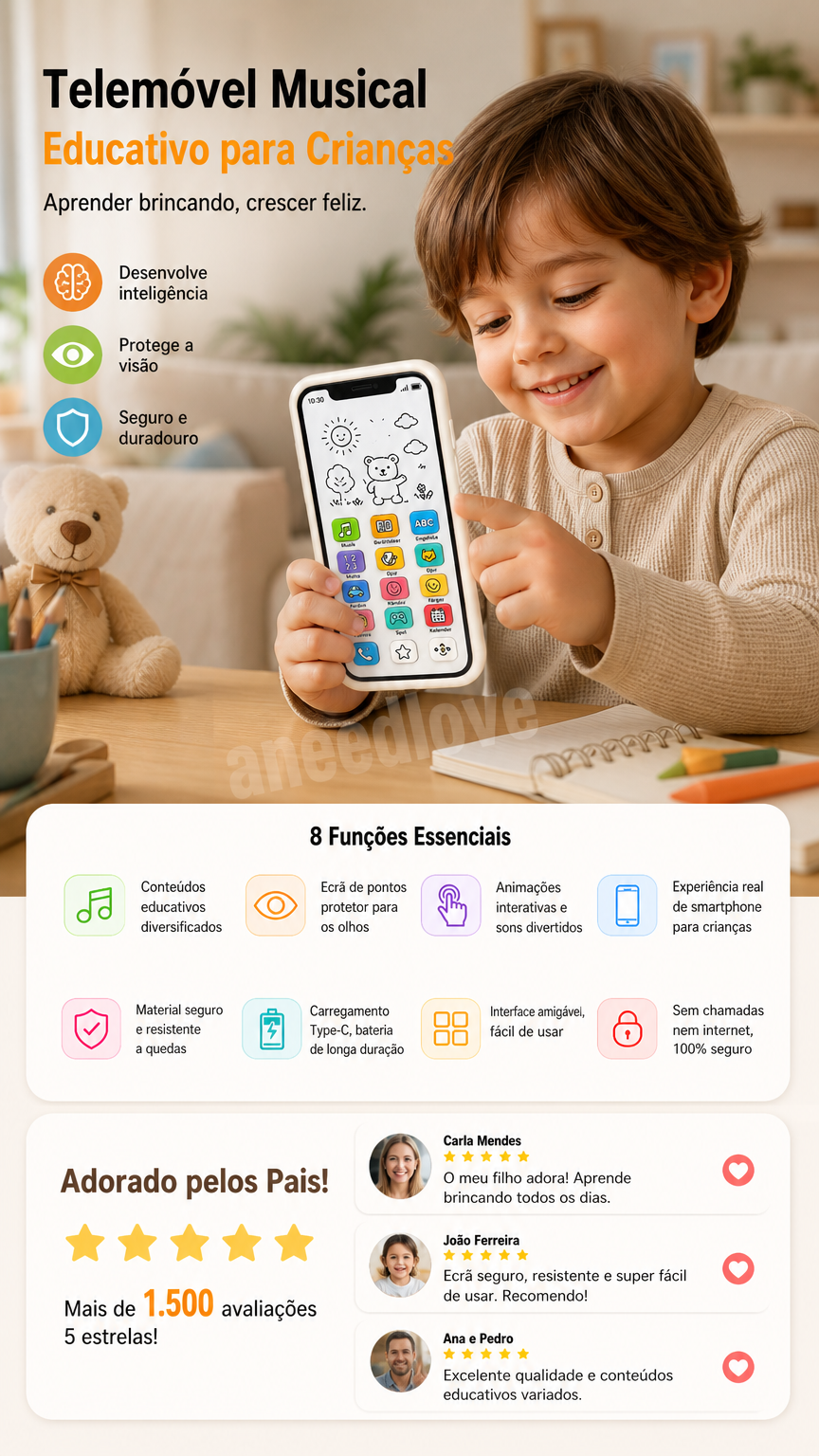 📱 50% KORTING – Educatieve Smartphone voor Kinderen | Leerzaam, oogvriendelijk & ideaal voor vroeg leren ✨👶