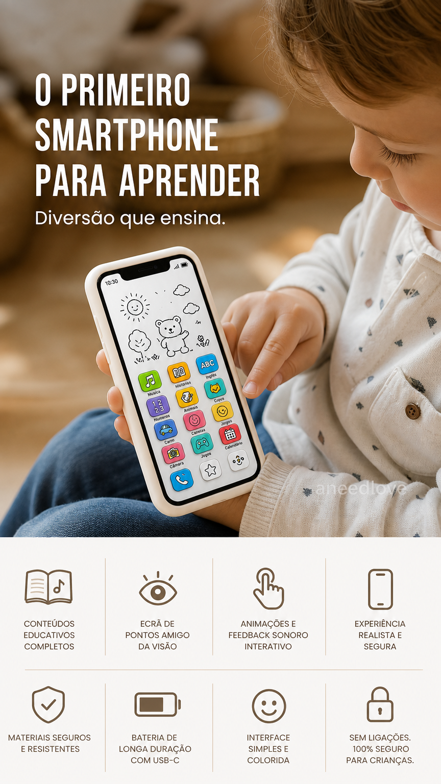 📱 50% KORTING – Educatieve Smartphone voor Kinderen | Leerzaam, oogvriendelijk & ideaal voor vroeg leren ✨👶