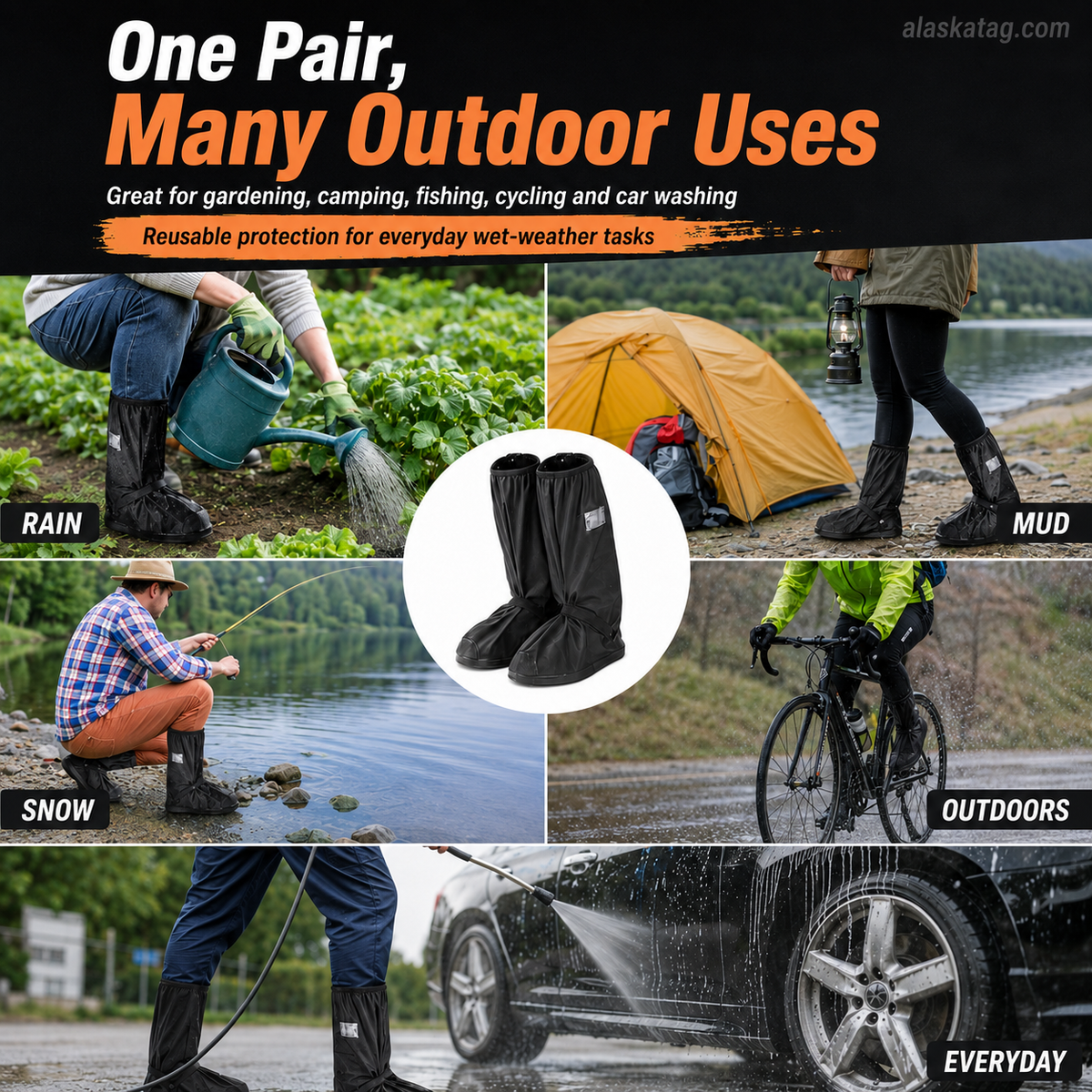 🔥 NU 60% KORTING! Lange Waterdichte Laarsovertrekken – Bescherm je Schoenen tegen Regen, Modder & Vuil | Makkelijk Over je Schoenen Aan te Trekken 🌧️