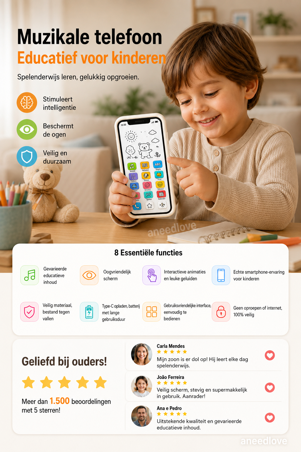 📱 50% KORTING – Educatieve Smartphone voor Kinderen | Leerzaam, oogvriendelijk & ideaal voor vroeg leren ✨👶