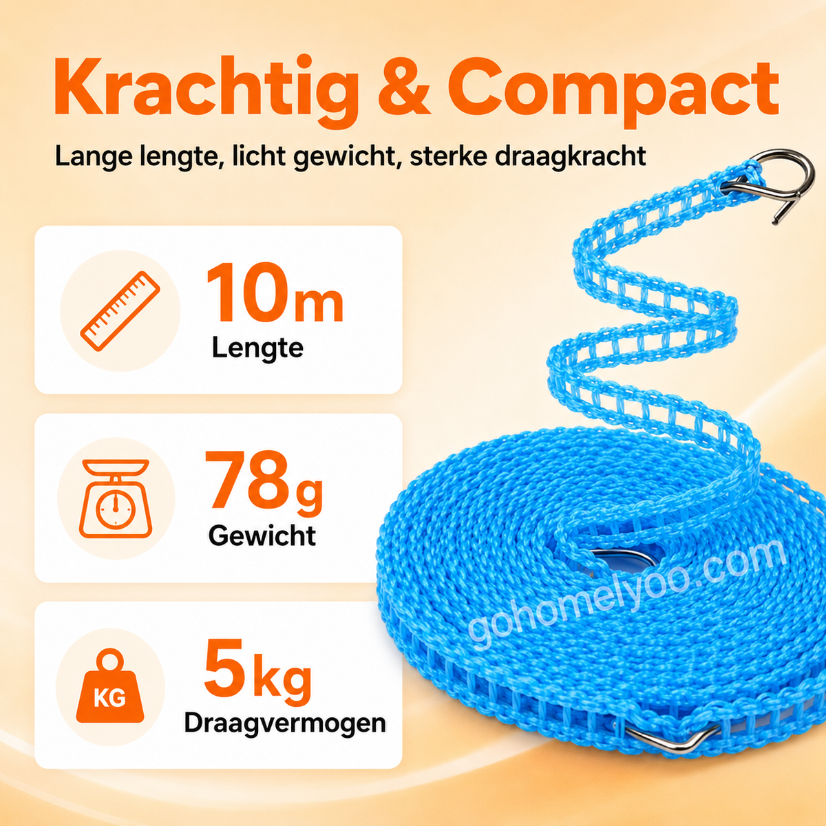 🏠✨Draagbare Waslijn – Geen Boren, Snel Opgehangen & Overal Te Gebruiken 👕