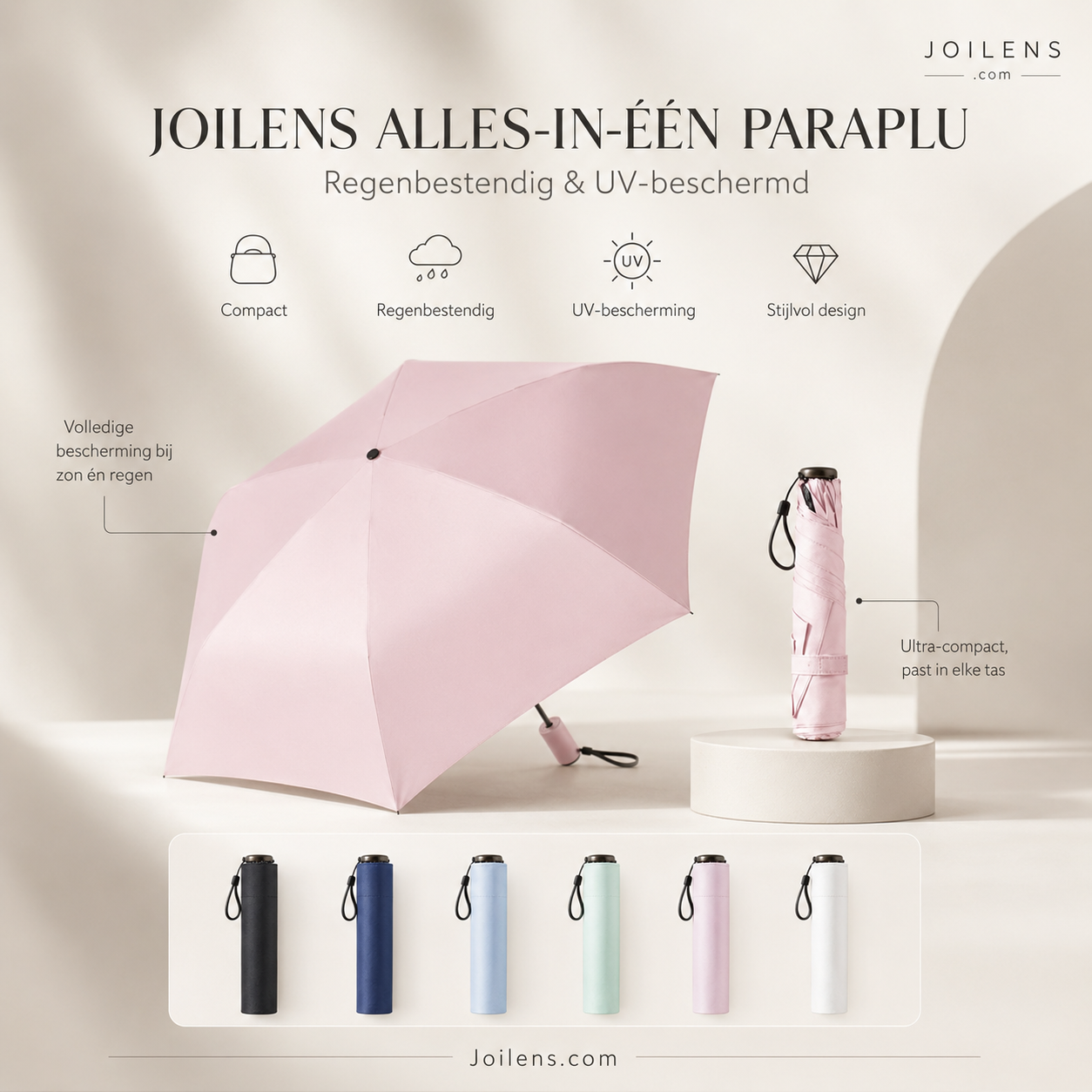 ✨ Zeg vaarwel tegen bulky paraplu's – Ultra-lichte zon- en regenbescherming voor onderweg! ✨