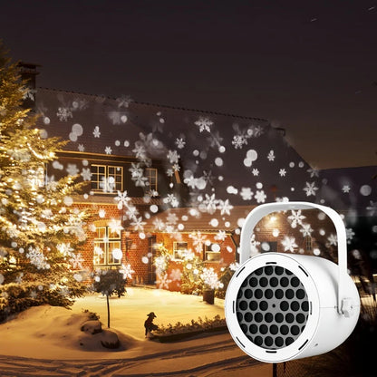 Outdoor Snowflake Christmas LED-podiumverlichting met roterend patroonprojector