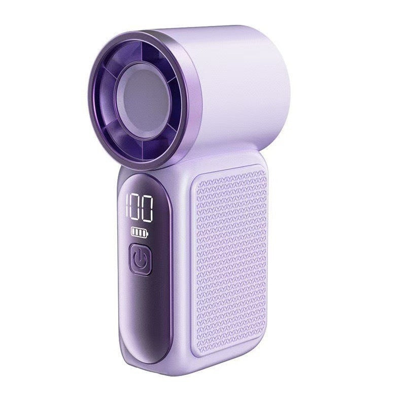 💨 Mini handventilator met LED-display | 🧊6 snelheden, 10,7 uur koelte | Weegt niets – gaat overal heen