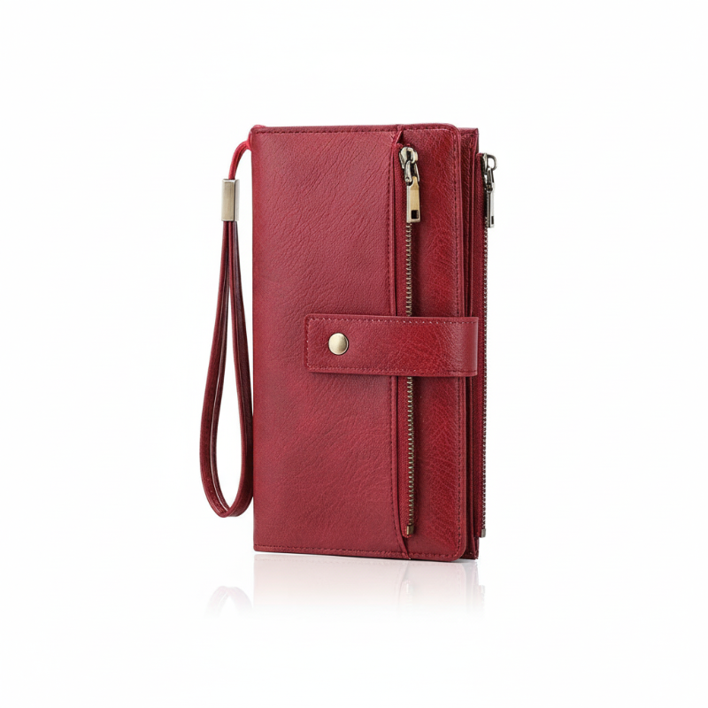 👜🔐Retro RFID-blockerende Tri-fold Portemonnee voor Dames – stijlvol, ruim & veilig