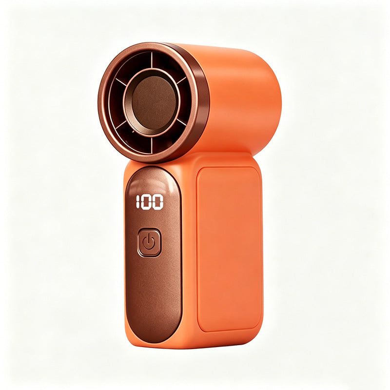 💨 Mini handventilator met LED-display | 🧊6 snelheden, 10,7 uur koelte | Weegt niets – gaat overal heen