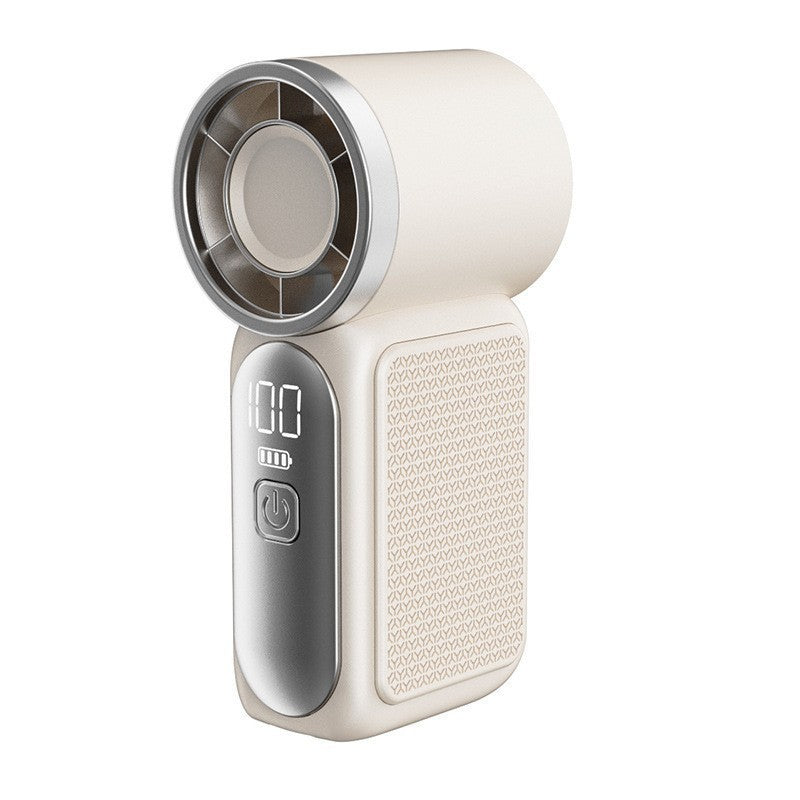 💨 Mini handventilator met LED-display | 🧊6 snelheden, 10,7 uur koelte | Weegt niets – gaat overal heen