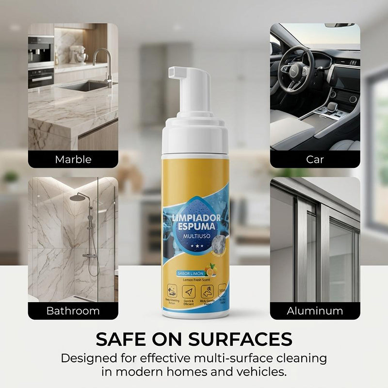 🏆LAATSTE DAG KORTING 49% KORTING🔥4-in-1 Multi-Enzym Schuimreiniger – Dieptereiniging voor Auto, Keuken, Badkamer & Bank