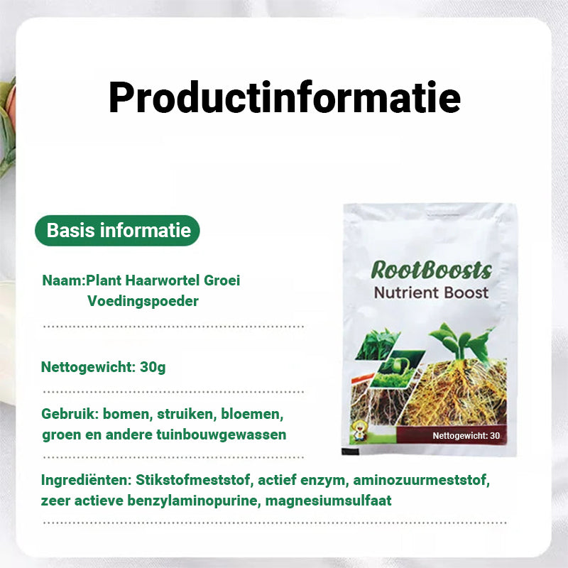 Plant Haarwortel Groei Voedingspoeder
