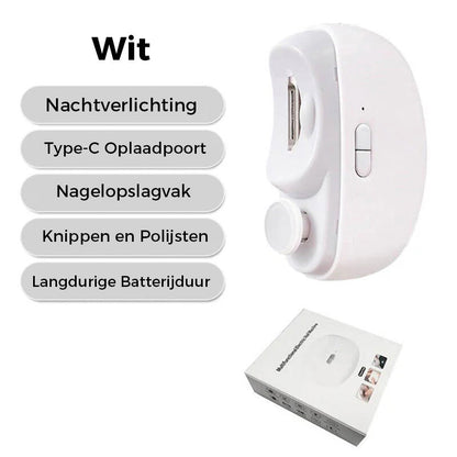 2-in-1 elektrische polijst- en automatische nagelknipper