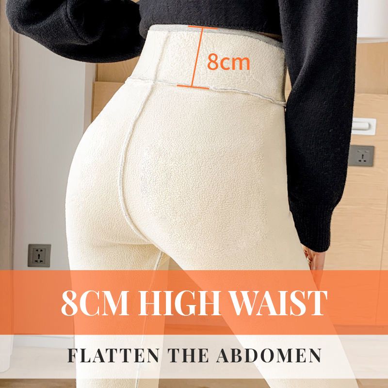 Modieuze thermische kasjmier slim-broek voor dames
