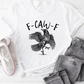 Grappig grafisch T-shirt met kraai