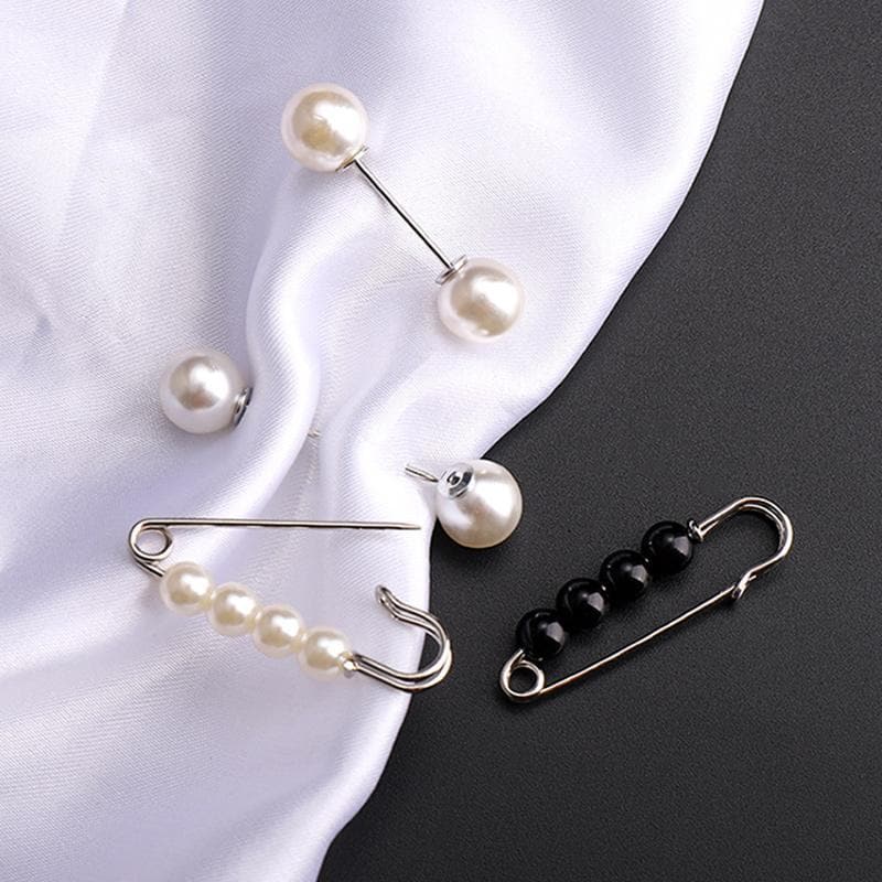 🧷Veiligheidsbroche met stras en parels