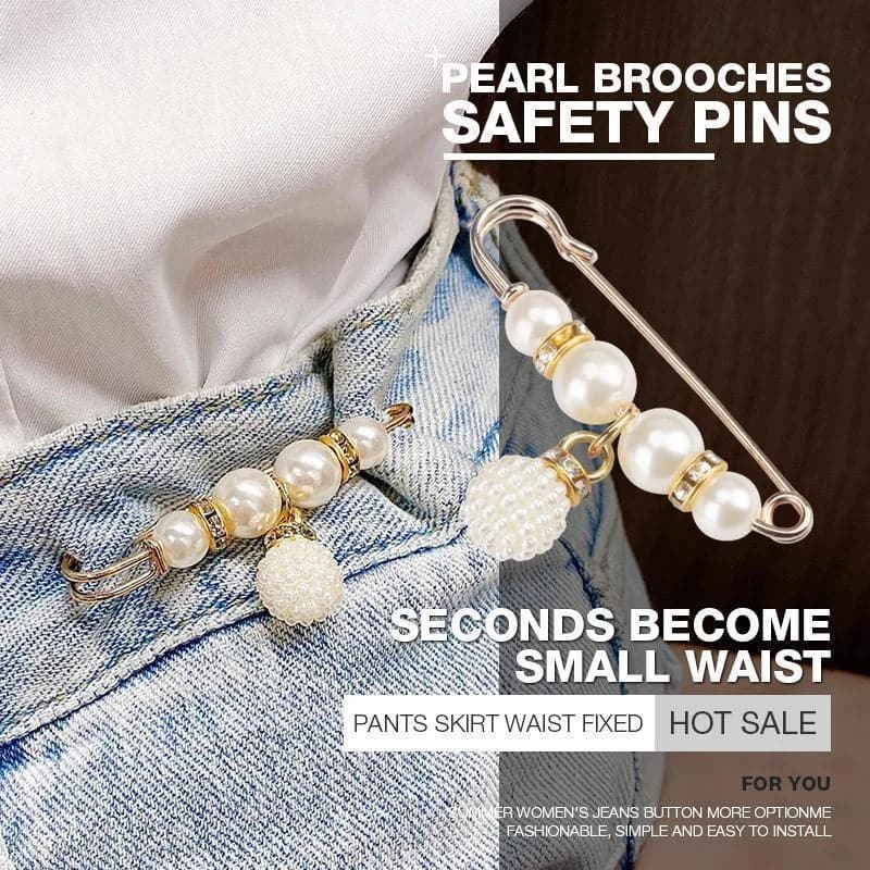 🧷Veiligheidsbroche met stras en parels